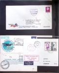 Album Safe vert contenant 20 plis Zeppelin ou thème Zeppelin + 172 plis ligne Mermoz et conquête de l'Atlantique sud ainsi que ligne Dagnaux (Afrique)