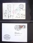 Album Safe vert contenant 20 plis Zeppelin ou thème Zeppelin + 172 plis ligne Mermoz et conquête de l'Atlantique sud ainsi que ligne Dagnaux (Afrique)