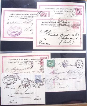 Album Safe vert contenant 20 plis Zeppelin ou thème Zeppelin + 172 plis ligne Mermoz et conquête de l'Atlantique sud ainsi que ligne Dagnaux (Afrique)