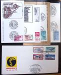 Album Safe vert contenant 20 plis Zeppelin ou thème Zeppelin + 172 plis ligne Mermoz et conquête de l'Atlantique sud ainsi que ligne Dagnaux (Afrique)