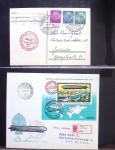 Album Safe vert contenant 20 plis Zeppelin ou thème Zeppelin + 172 plis ligne Mermoz et conquête de l'Atlantique sud ainsi que ligne Dagnaux (Afrique)