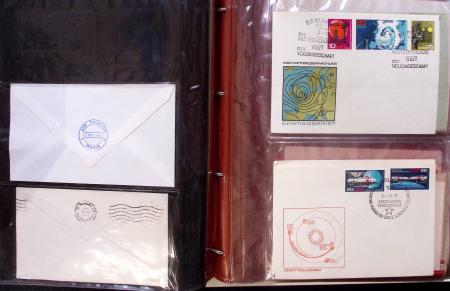 Album brun de 141 plis : premiers vols Caravelle (1957 - 1969) et Concorde (Français et Anglais) + divers dont quelques Airbus