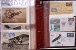 Album brun de 141 plis : premiers vols Caravelle (1957 - 1969) et Concorde (Français et Anglais) + divers dont quelques Airbus
