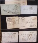 Album Safe noir du Nord : Ancien Régime à 1900 : Le Quesnoy et diverses localités, cursives, PP à numéros, noms révolutionnaires : 57 Nord-Libre (2)