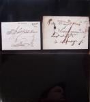 Album Safe noir du Nord : Ancien Régime à 1900 : Le Quesnoy et diverses localités, cursives, PP à numéros, noms révolutionnaires : 57 Nord-Libre (2)