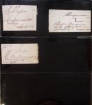 Album Safe noir du Nord : Ancien Régime à 1900 : Le Quesnoy et diverses localités, cursives, PP à numéros, noms révolutionnaires : 57 Nord-Libre (2)