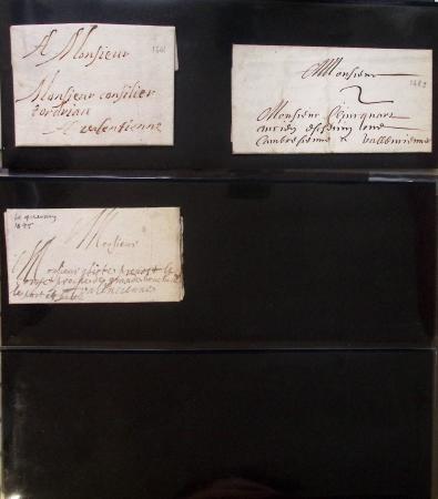 Album Safe noir du Nord : Ancien Régime à 1900 : Le Quesnoy et diverses localités, cursives, PP à numéros, noms révolutionnaires : 57 Nord-Libre (2)