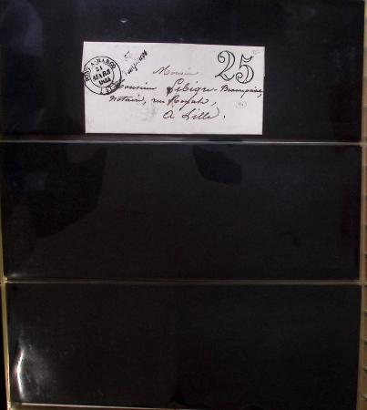Album Safe noir du Nord : Ancien Régime à 1900 : Le Quesnoy et diverses localités, cursives, PP à numéros, noms révolutionnaires : 57 Nord-Libre (2)