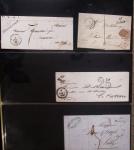 Album Safe noir du Nord : Ancien Régime à 1900 : Le Quesnoy et diverses localités, cursives, PP à numéros, noms révolutionnaires : 57 Nord-Libre (2)