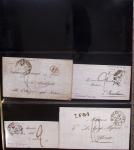Album Safe noir du Nord : Ancien Régime à 1900 : Le Quesnoy et diverses localités, cursives, PP à numéros, noms révolutionnaires : 57 Nord-Libre (2)