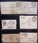 Album Safe noir du Nord : Ancien Régime à 1900 : Le Quesnoy et diverses localités, cursives, PP à numéros, noms révolutionnaires : 57 Nord-Libre (2)
