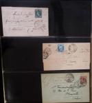 Album Safe noir du Nord : Ancien Régime à 1900 : Le Quesnoy et diverses localités, cursives, PP à numéros, noms révolutionnaires : 57 Nord-Libre (2)