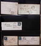 Album Safe noir du Nord : Ancien Régime à 1900 : Le Quesnoy et diverses localités, cursives, PP à numéros, noms révolutionnaires : 57 Nord-Libre (2)