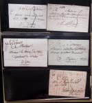 Album Safe noir du Nord : Ancien Régime à 1900 : Le Quesnoy et diverses localités, cursives, PP à numéros, noms révolutionnaires : 57 Nord-Libre (2)