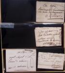Album Safe noir du Nord : Ancien Régime à 1900 : Le Quesnoy et diverses localités, cursives, PP à numéros, noms révolutionnaires : 57 Nord-Libre (2)