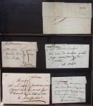 Album Safe noir du Nord : Ancien Régime à 1900 : Le Quesnoy et diverses localités, cursives, PP à numéros, noms révolutionnaires : 57 Nord-Libre (2)
