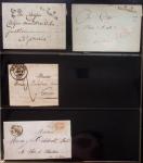 Album Safe noir du Nord : Ancien Régime à 1900 : Le Quesnoy et diverses localités, cursives, PP à numéros, noms révolutionnaires : 57 Nord-Libre (2)