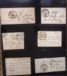 Album Safe noir du Nord : Ancien Régime à 1900 : Le Quesnoy et diverses localités, cursives, PP à numéros, noms révolutionnaires : 57 Nord-Libre (2)