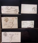 Album Safe noir du Nord : Ancien Régime à 1900 : Le Quesnoy et diverses localités, cursives, PP à numéros, noms révolutionnaires : 57 Nord-Libre (2)