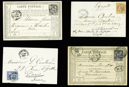 Oise : 43 plis de Noailles : MP à numéros , T12, n°3 obl. Grille + T15 "Noailles de l'Oise" (3 fev 49), lettres taxées dont taxe n°2 obl. T15 (oct 1859)