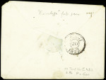 Double cursive rouge "58 Marseille Beauvais" (1823), ind 18. TB