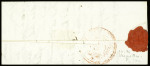 Double cursive rouge "58 Marseille Beauvais", ind 18. B/TB