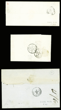 Bel ensemble de 34 cursives du département de l'Oise dont 58 Carlepont (ind 19), 58 Cires les Mello, 58 Cuise la Motte, 58 Guiscard Noyon, 58 Liancourt