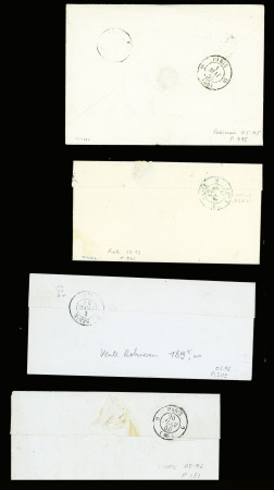 Bel ensemble de 34 cursives du département de l'Oise dont 58 Carlepont (ind 19), 58 Cires les Mello, 58 Cuise la Motte, 58 Guiscard Noyon, 58 Liancourt