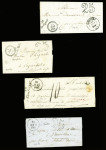 Bel ensemble de 34 cursives du département de l'Oise dont 58 Carlepont (ind 19), 58 Cires les Mello, 58 Cuise la Motte, 58 Guiscard Noyon, 58 Liancourt