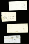 Bel ensemble de 34 cursives du département de l'Oise dont 58 Carlepont (ind 19), 58 Cires les Mello, 58 Cuise la Motte, 58 Guiscard Noyon, 58 Liancourt