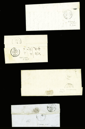 Bel ensemble de 34 cursives du département de l'Oise dont 58 Carlepont (ind 19), 58 Cires les Mello, 58 Cuise la Motte, 58 Guiscard Noyon, 58 Liancourt