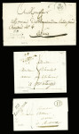 Bel ensemble de 34 cursives du département de l'Oise dont 58 Carlepont (ind 19), 58 Cires les Mello, 58 Cuise la Motte, 58 Guiscard Noyon, 58 Liancourt
