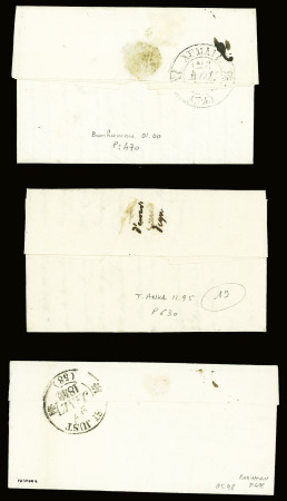Bel ensemble de 34 cursives du département de l'Oise dont 58 Carlepont (ind 19), 58 Cires les Mello, 58 Cuise la Motte, 58 Guiscard Noyon, 58 Liancourt