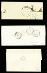 Bel ensemble de 34 cursives du département de l'Oise dont 58 Carlepont (ind 19), 58 Cires les Mello, 58 Cuise la Motte, 58 Guiscard Noyon, 58 Liancourt