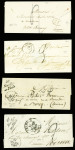 Bel ensemble de 34 cursives du département de l'Oise dont 58 Carlepont (ind 19), 58 Cires les Mello, 58 Cuise la Motte, 58 Guiscard Noyon, 58 Liancourt