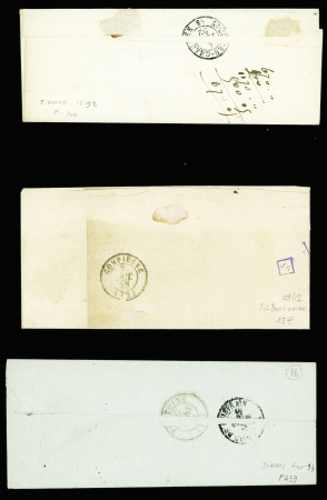 Bel ensemble de 34 cursives du département de l'Oise dont 58 Carlepont (ind 19), 58 Cires les Mello, 58 Cuise la Motte, 58 Guiscard Noyon, 58 Liancourt