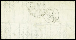 N°29 obl. Étoile 18 + CAD "Paris R. d'Amsterdam" (25 sept 70) sur ballon monté pour Dieppe, arrivée 1 oct (Les Etats Unis). TB