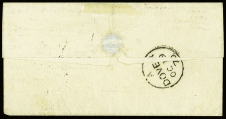 N°30 obl. étoile muette + CAD "Paris (60)" (14 oct 70) sur ballon monté pour Douvres avec arrivée 19 oct (Le Jules Favre n°1). TB