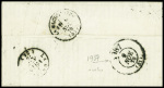 N°37 obl. Étoile 20 + CAD "Paris R. St DOMque St Gn 58" (4 nov 70) sur ballon monté pour La Gravelle (Mayenne). TB
