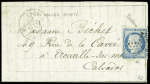 N°37 obl. Étoile 24 + CAD "Paris R. de Cléry" (14 janv 71) sur ballon monté pour Trouville (Calvados) avec arrivée 20 janv (Le Vaucanson). TB