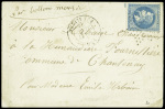 N°29 obl. Étoile 23 + CAD "Paris Rue Aligre" (17 janv 71) sur ballon monté pour Chantenay sur Loire, arrivée 28 janv (La Poste de Paris). TB