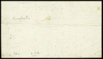 N°37 obl. Étoile 2 + CAD "Paris R. St Lazare" (19 janv 71) sur ballon monté pour St Vivien-de-Médoc (Gironde), sans arrivée (Le Général Bourbaki). TB