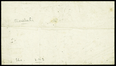 N°37 obl. Étoile 2 + CAD "Paris R. St Lazare" (19 janv 71) sur ballon monté pour St Vivien-de-Médoc (Gironde), sans arrivée (Le Général Bourbaki). TB