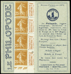 ++ N°235 CP1, carnet Le Philipode. TB. Cote 460€