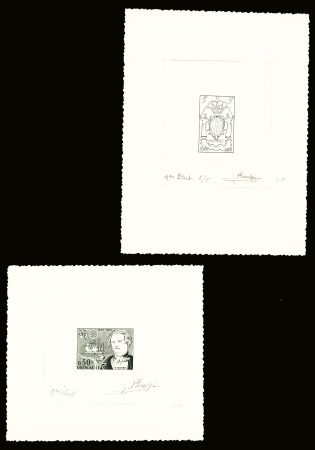4 épreuves d'état signées Pheulpin dont n°411 et 670 1er état. TB