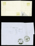 2 lettres AFF n°14, 3 pièces, obl. Paris (1860) et Avignon (1862) pour l'Autriche. TB