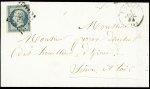 N°14, obl. PC 3374 + T15 Tonnerre (1 juil 54) sur lettre du 1er jour d'émission du timbre. Rare et TB
