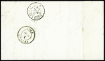 N°14, obl. PC 3374 + T15 Tonnerre (1 juil 54) sur lettre du 1er jour d'émission du timbre. Rare et TB