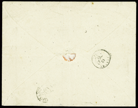 N°17 (percé en lignes), obl. Losange de points "BS2" + CAD "BS2 Paris BS2" (1861) sur lettre pour Beaune. TB
