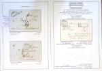Collection de 108 lettres de préphilatélie avec cachets à date types 11 à 15 dont Alsace-Lorraine bien représentée. Lettres pour l'étranger